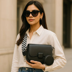 2-Piece Imported Crossbody Bag Set for Girls – Premium PU Leather