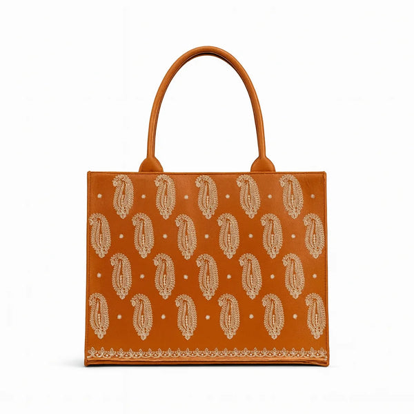 Zellbury Embroidered Premium PU Tote Bag