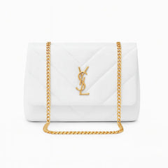 Soft Material Shoulder Bag with Long Chain