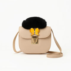 Velanzy Mini Charm Bag – Sandy Beige Butterfly