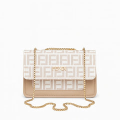 FENDI Inspired Large Crossbody Handbag with Chain for Women
