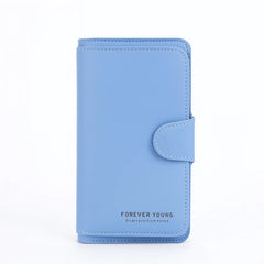 Forever Young Spacious Hand Clutch with Mobile & Cardholder – Sky Blue