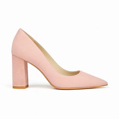Elegant Block Heel Court Shoes for Women – Comfortable Formal Heels