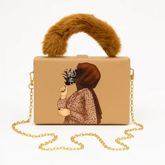 Master Quality Shoulder Bag for Girls – Premium Pur Style with Long Chain & Attractive Lock