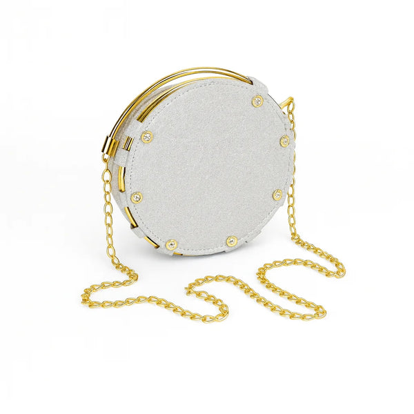 Premium Quality Fancy Side Crossbody Metal Purse – Stylish & Unique Design