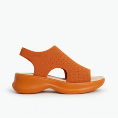 Women’s Trendy Knit Slip-On Sandals – Comfort & Style