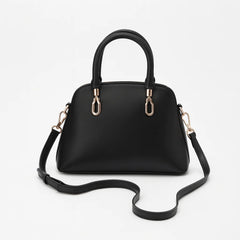 Velanzy Sleek Curve Tote – Midnight Black Elegance