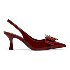 YSL Iconic Slingback Heels – Premium Comfort & Style (Sizes 36–42)