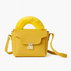 Velanzy Luxe Satchel – Mustard Glow Velvet