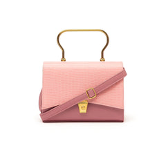 Velanzy Luxe Flap Satchel – Petal Pink