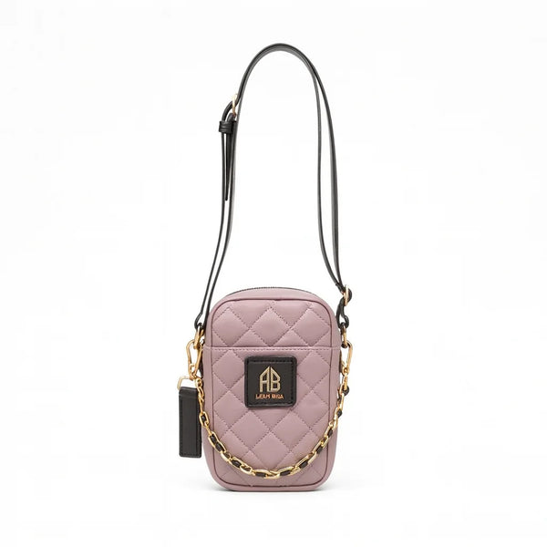 Velanzy Quilted Mini Sling – Mauve Chic