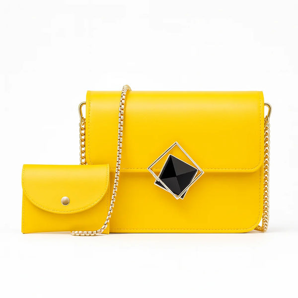 Velanzy Chic Chain Bag – Sunny Yellow Shine