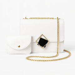 Velanzy Chic Chain Bag – Ivory White Class
