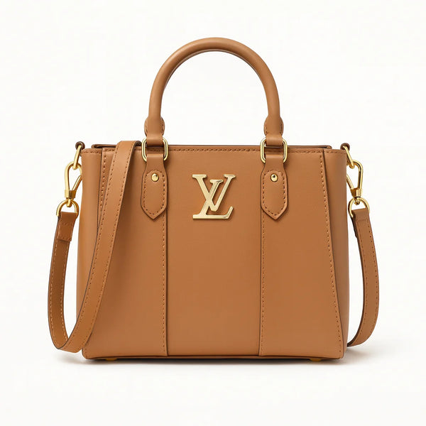 Velanzy Signature Tote – Camel Tan Luxe