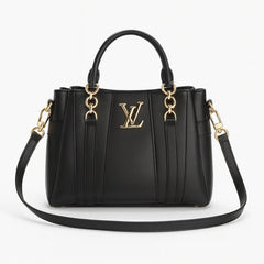Velanzy Signature Tote – Noir Black Luxe