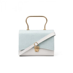 Velanzy Luxe Flap Satchel – Sky Mist Blue