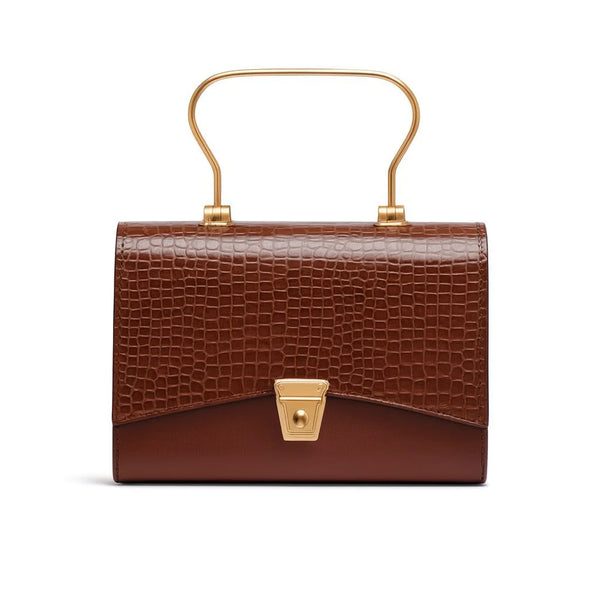 Velanzy Luxe Flap Satchel – Mocha Stone