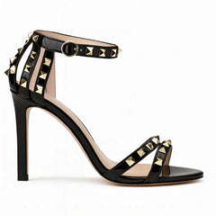 Black Studded Stiletto Heels Justyouroutfit