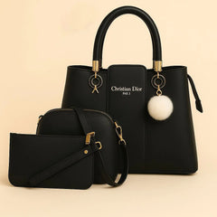 Christian Dior Inspired 3-Pcs Shoulder Bag – Premium Quality Large Size with Unique Handle