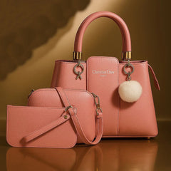 Christian Dior Inspired 3-Pcs Shoulder Bag – Premium Quality Large Size with Unique Handle