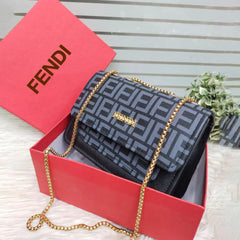 FENDI Inspired Large Crossbody Handbag with Chain for Women