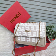 FENDI Inspired Large Crossbody Handbag with Chain for Women