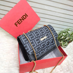 FENDI Inspired Large Crossbody Handbag with Chain for Women
