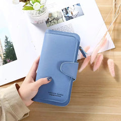 Forever Young Spacious Hand Clutch with Mobile & Cardholder – Sky Blue