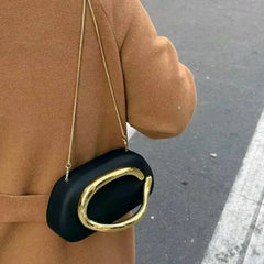 High Quality Imported Evening Bag with Long Chain
