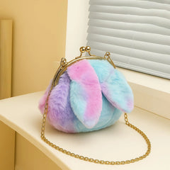 Imported Fluffy Fur Crossbody Bag for Girls – Medium Size, Soft & Stylish