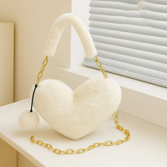 Imported Fluffy Fur Crossbody Bag for Girls – Medium Size, Soft & Stylish