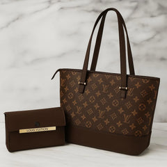 LV High Quality Tote Bag with Clutch Wallet – Big Size