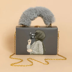 Master Quality Shoulder Bag for Girls – Premium Pur Style with Long Chain & Attractive Lock