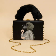 Master Quality Shoulder Bag for Girls – Premium Pur Style with Long Chain & Attractive Lock