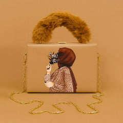 Master Quality Shoulder Bag for Girls – Premium Pur Style with Long Chain & Attractive Lock