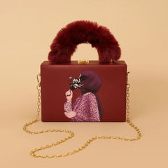 Master Quality Shoulder Bag for Girls – Premium Pur Style with Long Chain & Attractive Lock