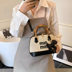 Min Min AAA Quality Handbag – New Arrival with Wooden Handle