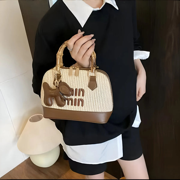 Min Min AAA Quality Handbag – New Arrival with Wooden Handle