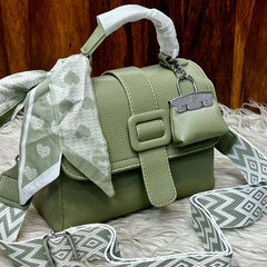 New Arrival AAA Quality Handbag with Scarf & Long Strap