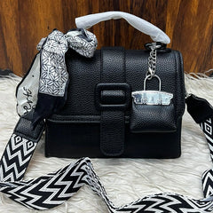 New Arrival AAA Quality Handbag with Scarf & Long Strap