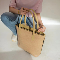 Premium Croc-Textured Tote Bag