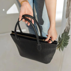 Premium Croc-Textured Tote Bag