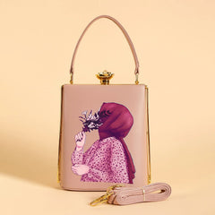 Premium Quality Shoulder Bag – Stylish Medium Size with Unique Frame & Lock