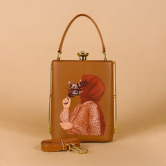 Premium Quality Shoulder Bag – Stylish Medium Size with Unique Frame & Lock