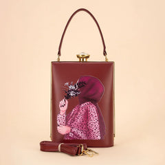 Premium Quality Shoulder Bag – Stylish Medium Size with Unique Frame & Lock