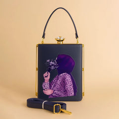 Premium Quality Shoulder Bag – Stylish Medium Size with Unique Frame & Lock