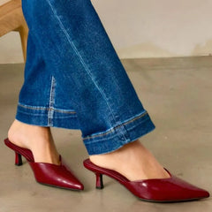 Women's Stylish Pointed-Toe Slip-On Heels