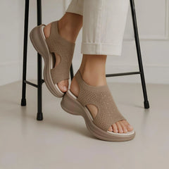 Women’s Trendy Knit Slip-On Sandals – Comfort & Style