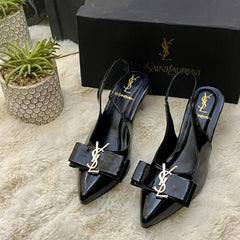 YSL Iconic Slingback Heels – Premium Comfort & Style (Sizes 36–42)