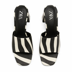 Zara Zebra Triangle Heel – Premium Stylish Women’s Heel